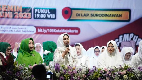 Selawat Bersama Habib Syeckh Peringatan Hari Jadi Kota Mojokerto Berlangsung Meriah