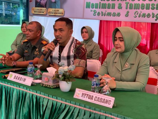 Kunjungi Koramil Banda Sakti, Ini Pesan Dandim Aceh Utara