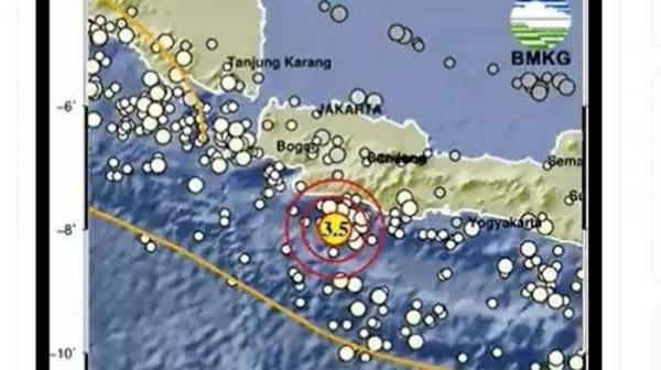 Gempa Terkini Guncang Jawa Barat Rabu Pagi, Pusat Guncangan di Laut dengan Magnitudo 3,5