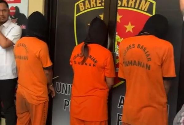 Polres Banjar Ungkap Kasus Tindak Pidana Penjualan Orang, 3 Tersangka Diamankan