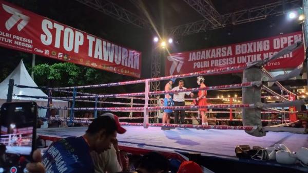 Jagakarsa Boxing Open, Cara Unik Polsek Metro Jagakarsa Cegah Kejahatan Remaja
