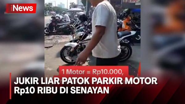 Jukir Liar di Senayan Jakpus yang Patok Parkir Motor Rp10 Ribu Diamankan Polisi