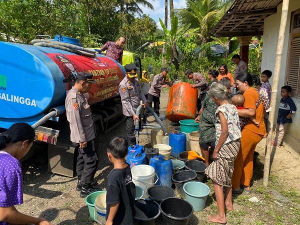 Polres Purbalingga Bantu Air Bersih untuk Desa yang Kekeringan