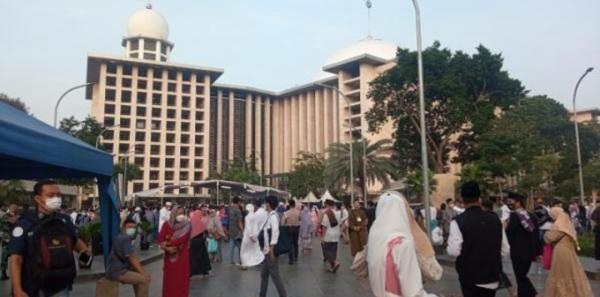 Presiden Jokowi dan Wapres Ma'ruf Amin Berkurban di Masjid Istiqlal
