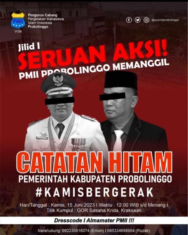 Dilaporkan Pencemaran Nama Baik Sekda Kabupaten Probolinggo, Pengurus PC PMII Lapor Balik