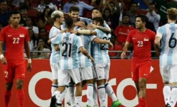 Argentina Unggul 1-0 Atas Indonesia di Babak Pertama