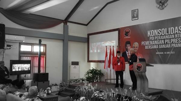 Soekarno Doakan Ganjar jadi Presiden 2024 saat Konsolidasi Pemenangan Pilpres PDIP di Lombok