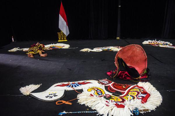 Potret Dibelakang Panggung Festival Reog Ponorogo dan Kuda Lumping di Palembang