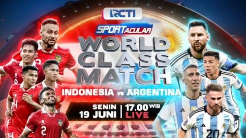 Gratis! Link Live Streaming Indonesia vs Argentina, Cek di Sini