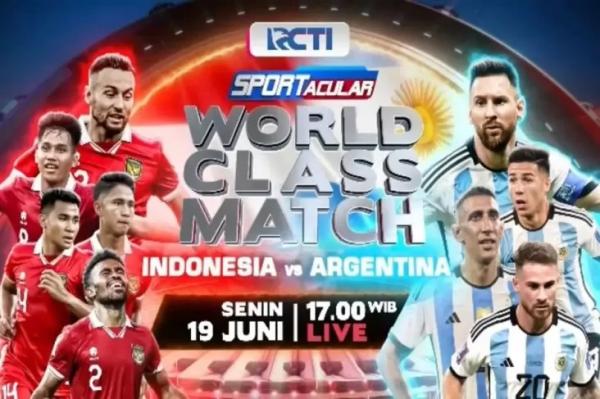 Duel Seru Indonesia vs Argentina, Live Eksklusif di RCTI