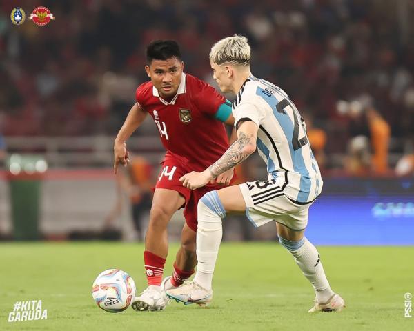 Timnas Indonesia Tumbang 0-2 dari Argentina