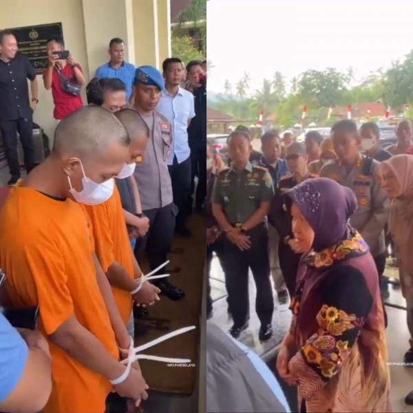 Sambangi Pandeglang, Mensos Tri Rismaharini Damprat Pelaku TPPO yang Ditahan Polres 