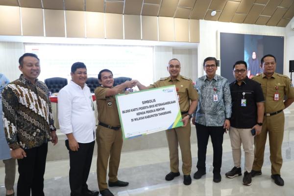 86 Ribu Pekerja Rentan di Kabupaten Tangerang Miliki Jaminan Ketenagakerjaan