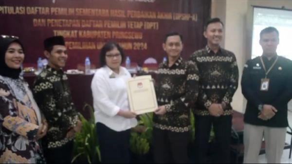 KPU Pringsewu Pleno Penetapan Daftar Pemilih Tetap