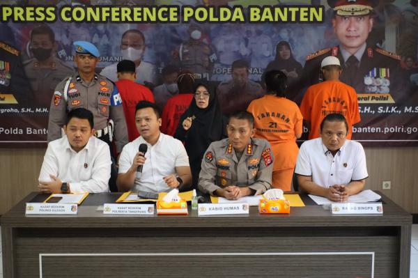 Janjikan Upah Besar, Polda Banten dan Jajaran Tangkap Pelaku Kasus Perdagangan Orang