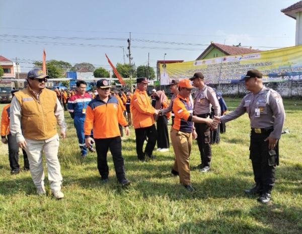 BPBD Tuban Gelar Simulasi Penanggulangan Keadaan Darurat Bencana Kegagalan Teknologi Industri