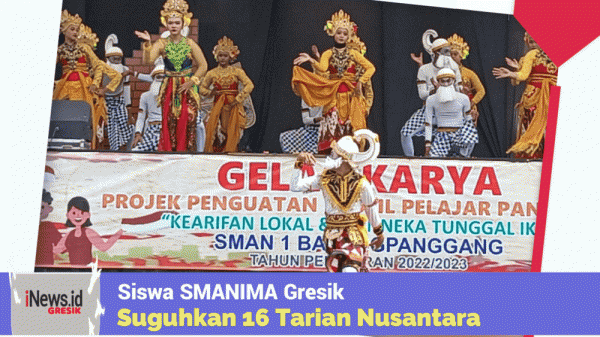 Tampil Memukau, Siswa SMANIBA Gresik Suguhkan 16 Tarian Nusantara