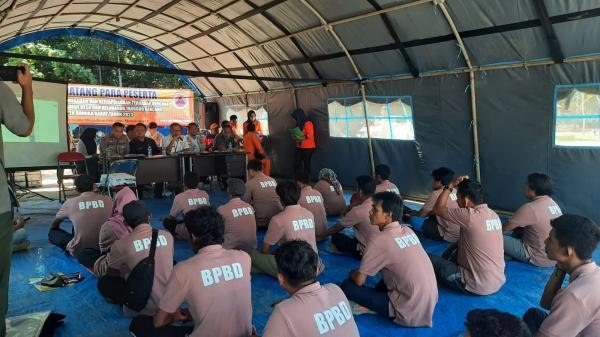 BPBD Bangka Barat Latih Relawan Desa dan Kelurahan Tangguh Bencana di Mentok