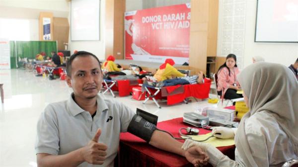 Pertamina Sulawesi Menggelar Donor Darah dan Pemeriksaan HIV/AIDS