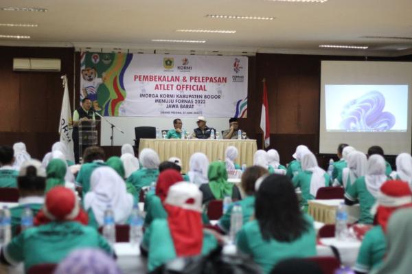 Hadapi FORNAS 2023 di Bandung, KORMI Kabupaten Bogor Gelar Pembekalan Para Atlet