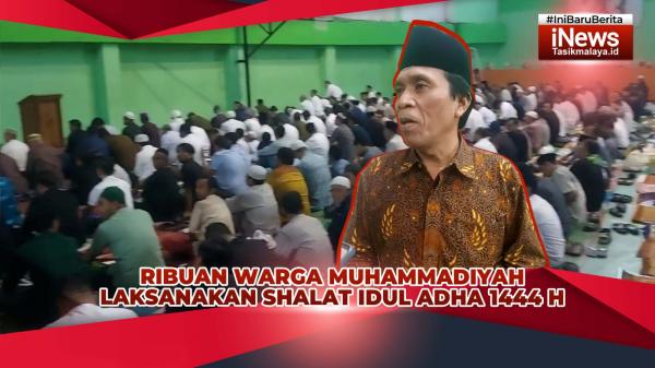 VIDEO: Ribuan Warga Muhammadiyah Kota Tasikmalaya Laksanakan Sholat Idul Adha 2023 di GOR Sukapura