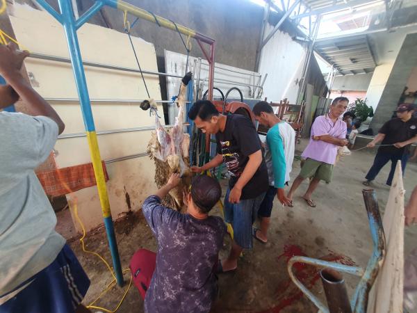 Pokja Wartawan Depok dan HI Salurkan Paket Daging Kurban di Mekarjaya