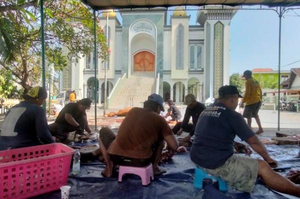 Masjid Agung Kaliwungu Terima 12 Ekor Hewan Kurban, Daging Didistribusikan ke 53 RT