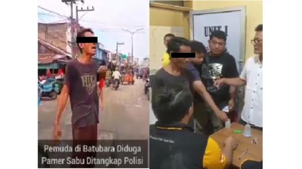 Begini Penampakan Pria yang Pamer Isap Sabu di Jalanan saat Ditangkap Polisi