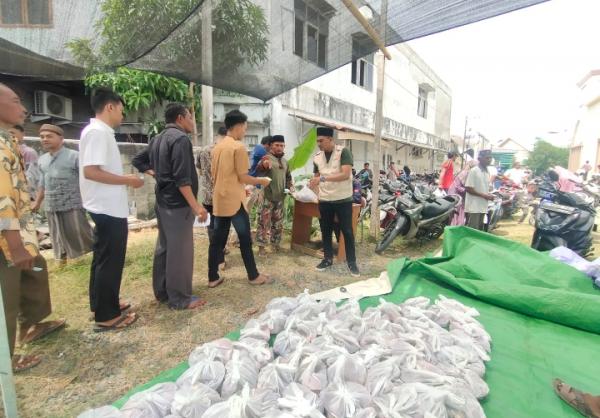 Pengurus Daerah Muhammadiyah Pidie Salurkan 16 Ekor Hewan Kurban Dihalaman Mesjid Taqwa Tijue