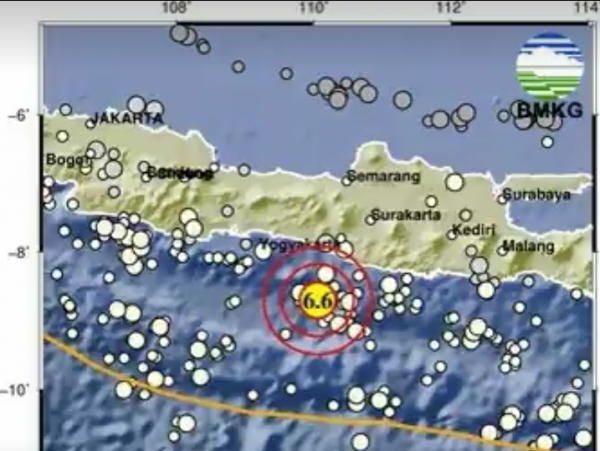 Gempa Besar M6,6 Guncang Bantul Yogyakarta