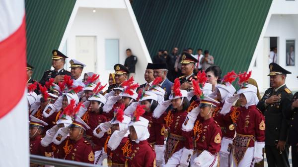 Polisi Cilik Binaan Ditlantas Polda Sulbar Ramaikan HUT Bhayangkara ke 77 