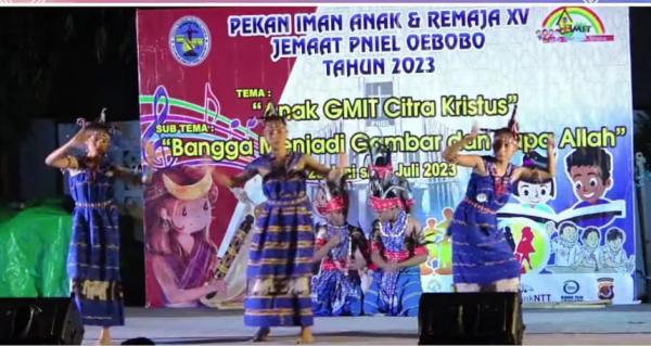 Tarian Adat dan Modern Dance Meriahkan Pekan Iman Anak dan Remaja GMIT Pniel Oebobo