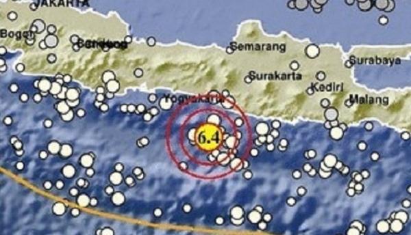 Gempa M 6,4 Guncang Bantul DIY, Berpusat di Laut Kedalaman 25 Km