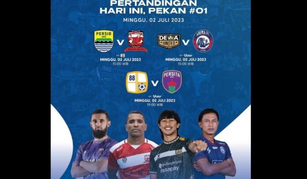 Jadwal Liga 1 2023/2024, ada Persib vs Madura United hingga Persita Tangerang Hari Ini