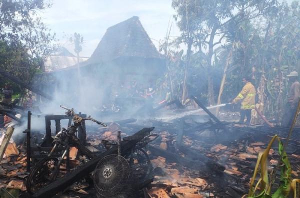 Waduh Lupa Matikan Kompor, Rumah Warga di Tangguharjo Grobogan Ludes Terbakar