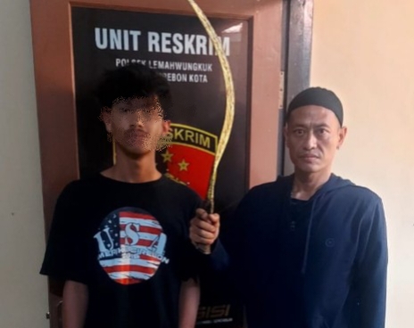 Unit Reskrim Polsek Lemahwungkuk Bekuk Pelaku Tawuran Konten di Kampung Cangkol