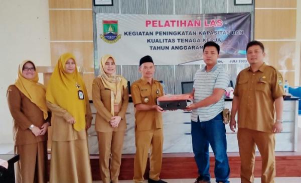 Tekan Pengangguran Disnaker Kota Cilegon Gelar Pelatihan Las Dasar SMAW di Kelurahan Jombang Wetan
