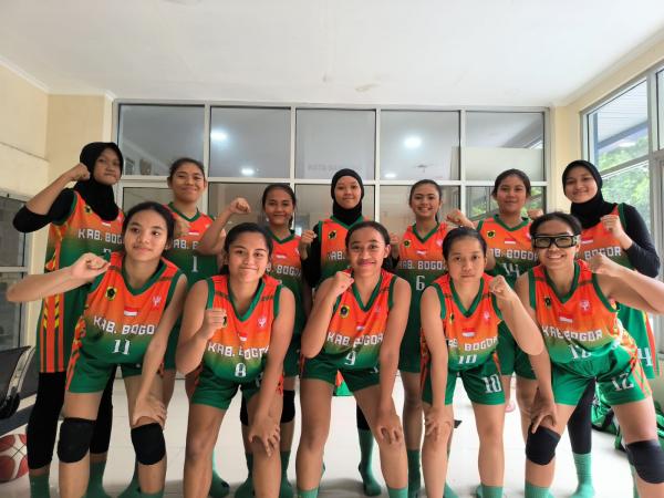 Tim Basket Kabupaten Bogor Pastikan Tiket Semifinal Popda Jabar 2023