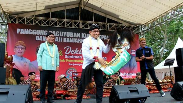 Seniman Kuda Kepang Banjarnegara Deklarasi Dukung Gus Muhaimin jadi Presiden 2024