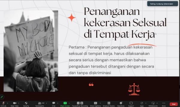 Turunkan Angka Kekerasan, Penanganan Seksual di Tempat Kerja harus Dilakukan Serius