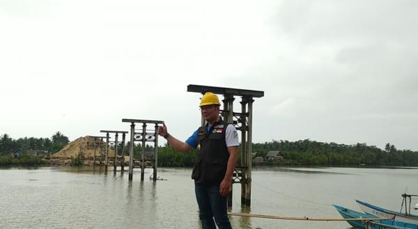 RK Tinjau Lokasi Pembangunan Jembatan Pelengkung Terpanjang di Jabar yang Akan di Miliki Pangandaran
