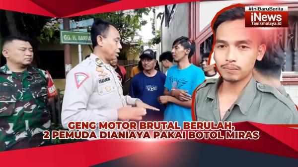 VIDEO: Geng Motor di Tasikmalaya Kembali Berulah, 2 Warga Jadi Korban dengan Luka Bacokan