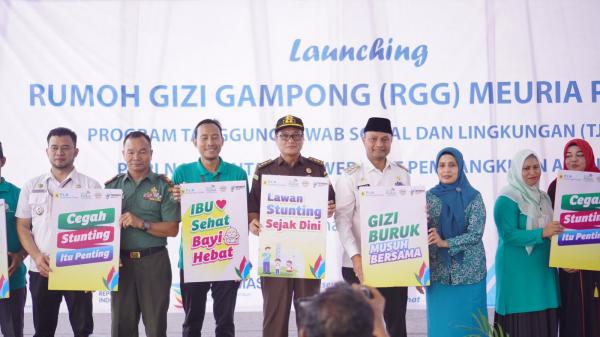 Berkomitmen turunkan Angka Stunting, PLN Nusantara Power UP Arun meresmikan Rumoh Gizi Gampong