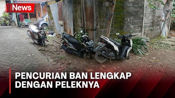 Viral, Tiga Ban dan Velg Motor di Makassar Raib Digondol Maling