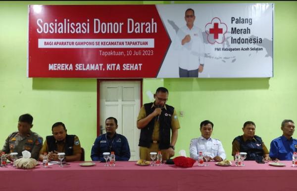 PMI Aceh Selatan Bentuk Relawan Donor Gampong