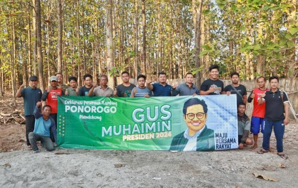 Peternak Kambing Ponorogo Deklarasi Dukung Cak Imin Presiden