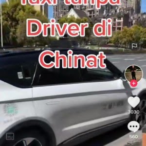 Taksi Tanpa Pengemudi di China, Netizen: Kalau di Indonesia,  Taksi Ghoib