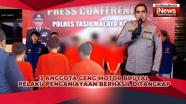 VIDEO: 3 Anggota Geng Motor yang Aniaya 2 Pemuda di Tasikmalaya Diciduk Polisi, 1 Tersangka Pelajar