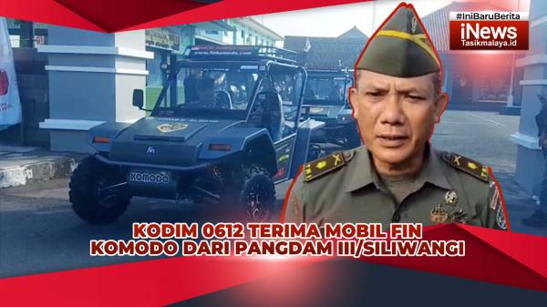 VIDEO: Kodim 0612 Tasikmalaya Terima Mobil Fin Komodo dari Pangdam III Siliwangi Dukung Tugas Daerah