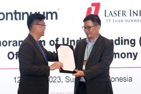 Continuum Teken MoU dengan PT Laser Indonesia, Kembangkan Bisnis Laser Cladding di Indonesia
